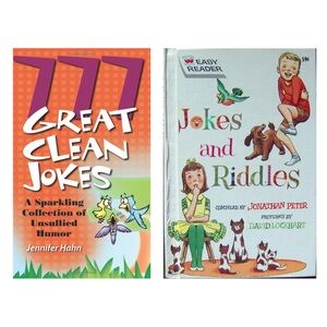 4/$15 🌻 Bundle of 2 Kids Joke Books - 777 Great Clean Jokes & Jokes and Riddles